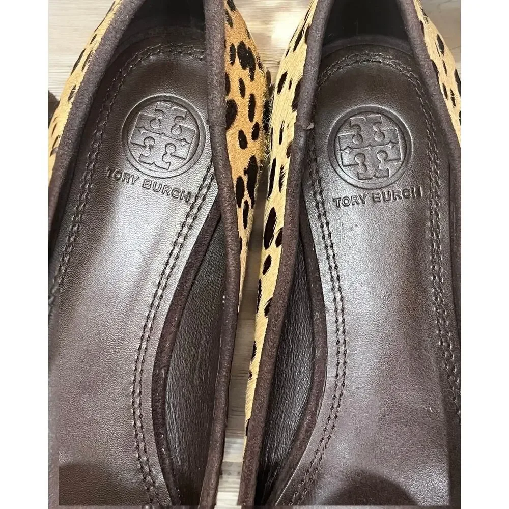 Tory Burch Asher Pony Hair Leopard Ballet Flat Size 7M